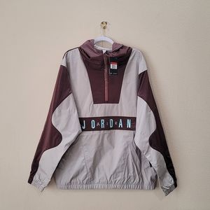 Nike Air Jordan Sport DNA Woven Hooded Half Zip Jacket Men's Size Large NWT